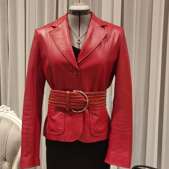 Genuine Leather blazer - Picture 2 of 10